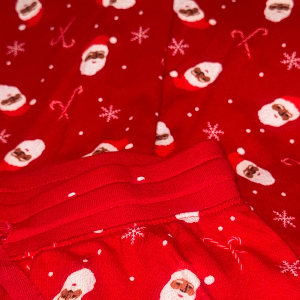 Wondershop Red Christmas Pajama Pants White Snowflakes Candy Cane Santa Claus XS - Picture 10 of 10